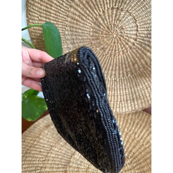 Rue de Calais vintage black clutch - Picture 10 of 11